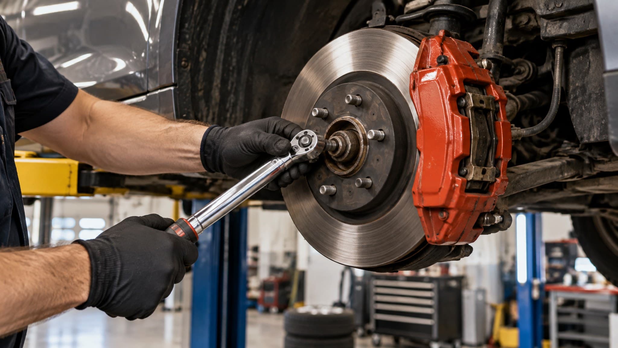 Brake rotor and caliper service
